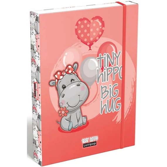 FÜZETBOX LIZZY 312947 LOLLIPOP TINY HIPPO A/5