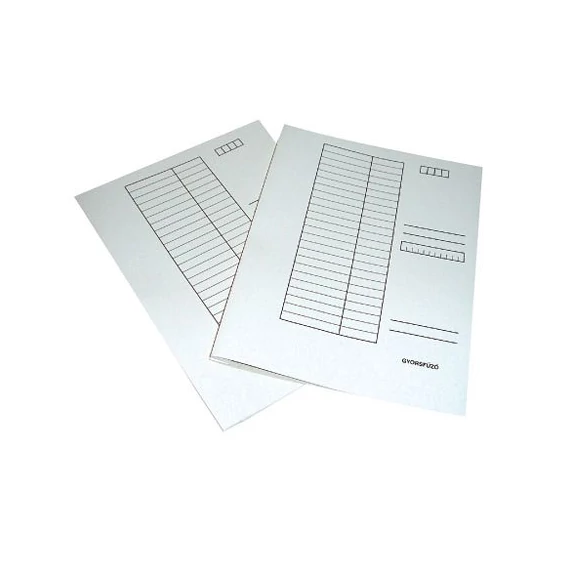 GYORSFŰZŐ KARTON A/4 FEHÉR